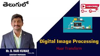 Haar transform in Digital image processing imageprocessing digitalimageprocessing intelugu [upl. by Irwin]