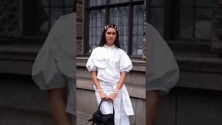 Street style at Simone Rocha for London Fashion Week shorts lfw londonfashionweek simonerocha [upl. by Aleira950]