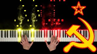 Russian Anthem  National Anthem of USSR Piano Tutorial [upl. by Steiner]