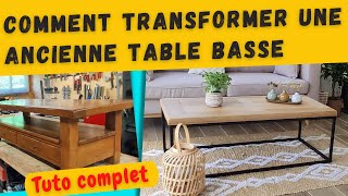 Comment transformer une table rustique en un meuble contemporain [upl. by Yedsnil]