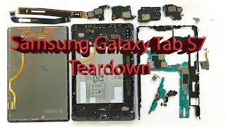 Samsung Galaxy Tab S7 11quot SMT870  SMT875 Full Disassembly Teardown Guide [upl. by Tannie807]