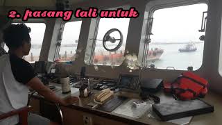 Proses Kapal TUG BOAT sandar dipelabuhan [upl. by Oinolopa]