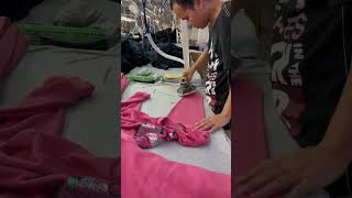 Ironing processgarment fashion garmentfactory clothfactory [upl. by Rudolfo]