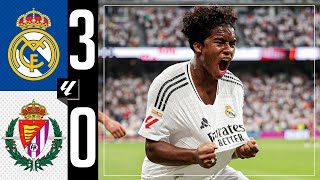 HIGHLIGHTS  Real Madrid 30 Real Valladolid  LaLiga 202425 [upl. by Cutty74]