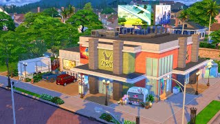 Sims 4  Shopping Center in Newcrest  No CC  Stop Motion speed build [upl. by Carrington839]