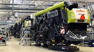 Claas Harvester Combine Production factory [upl. by Ennovart]