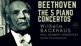 Beethoven  Piano Concertos No12345 Emperor  NEW MASTERING refrec Wilhelm Backhaus [upl. by Suillenroc]