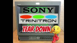 Sony Trinitron PVM Tear Down Model 1351Q [upl. by Mukund628]