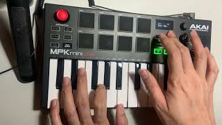 Akai MPK mini Play  Testing [upl. by Vivianne740]