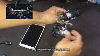 Como conectar microscopio usb a el celular [upl. by Millda]