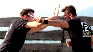 KRAV MAGA TRAINING • The 360 Defense against a KNIFE [upl. by Marne849]