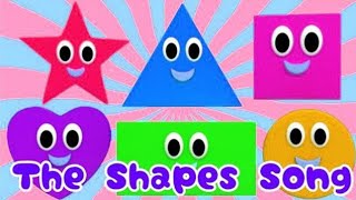 The Shapes Song Triangle Rectangle RhymesWe are ShapesTriangle Rectangle Circle Oval Square Song [upl. by Geilich]