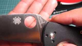 Spyderco Tenacious C122GP Plain Edge [upl. by Hadleigh524]