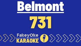 Belmont  731 Karaoke [upl. by Asenad497]