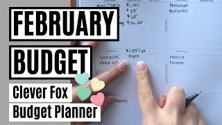 February 2022 Budget  Money Goals  CLEVER FOX BUDGET PLANNER [upl. by Alemac57]