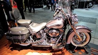 2014 HarleyDavidson Heritage Softail Classic Walkaround  2013 EICMA Milan Motorcycle Exibition [upl. by Chaiken]