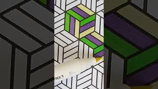 Simple and Easy Patterns Coloring satisfyingpages asmr asmrcoloring coloringbook relaxing [upl. by Aicena]