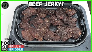 TERIYAKI BEEF JERKY ON THE NINJA FOODI PRO XL GRILL AND GRIDDLE [upl. by Adnauqaj]