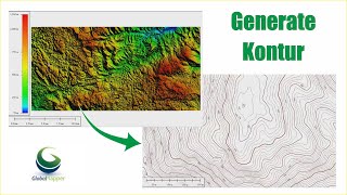 Global Mapper  Generate kontur dari DEMNAS [upl. by Ricca799]