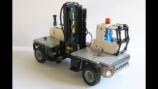 Lego Technic SideLoading forklift  42043 C model [upl. by Htir352]