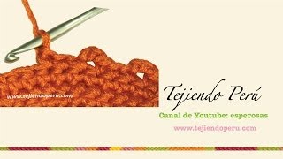 Crochet cómo tejer el punto picot o piquito abierto [upl. by Ennairrek]