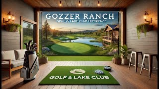 Playing ★ Gozzer Ranch Golf amp Lake Club ★ in My Backyard Using GSPro and Garmin Approach R10 [upl. by Lathrop153]