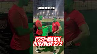 Postmatch interview 22  NoDefence [upl. by Kruse]