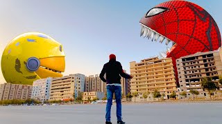 This is how we create our videos  VFX Breakdown of Pacman vs spider pacman fight [upl. by Ayik]