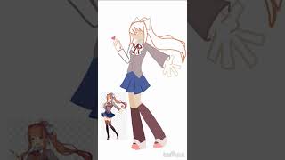 JUST Monika ddlc monika justmonika whydidisayokidoki art artonyoutube gloomygirlzz [upl. by Enovahs]