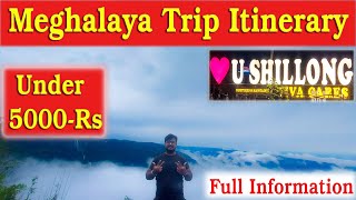 Meghalaya Budget 5 Days Trip Under ₹ 5000  All Needed Information [upl. by Tdnerb]