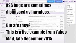Yahoo Mail stored XSS [upl. by Malory228]