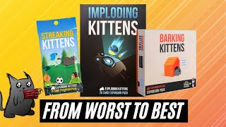 Ranking The Exploding Kittens Expansion Packs [upl. by Eimyaj]