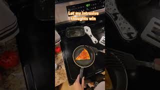 Reheating pizza upside down [upl. by Akitnahs]