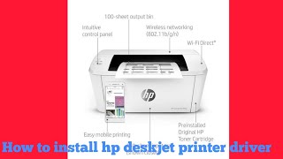 How To Install HP Deskjet Printer Driver [upl. by Assirrac51]