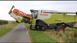 Rapsernte 2012 mit Claas Lexion 670 Terra Trac HD [upl. by Bertine391]