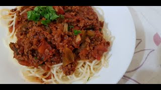 Spaghetti bolognese in tamil  Beef bolognese வீட்டில் செய்து அசத்திய இத்தாலியன் டிஸ் [upl. by Cheadle]