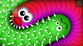 Worms Zone io Biggest Snake New Record 2024 2  Saamp Wala Game snakegame [upl. by Vinna]