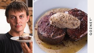 Filet Mignon with Bone Marrow Butter  Thomas Straker  Gozney Dome [upl. by Ahsercul]