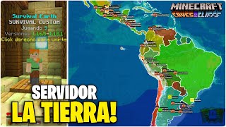 Nuevo servidor SURVIVAL de Minecraft de la Tierra a ESCALA REAL 😱 Únete ya 👾 [upl. by Tally673]