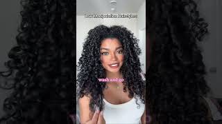 Curly hairstyles for hair growth curlyhairroutine curlyhair curlynatural [upl. by Einohtna379]