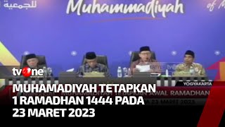 Muhammadiyah Tetapkan Awal Ramadhan Jatuh Pada 23 Maret 2023  Kabar Petang tvOne [upl. by Ardene324]