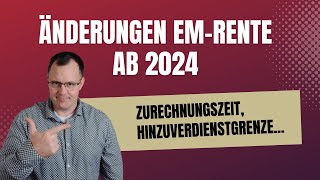 2024 Änderungen bei der Erwerbsminderungsrente im Jahr 2024 [upl. by Einegue]