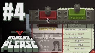 Papers Please Gameplay Part 4 Day 4  Fingerprints amp Interrogation [upl. by Nywrad743]