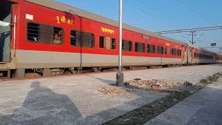 15659 Kamrup Express Entered Falakata Station  Indian Railway [upl. by Nolak]