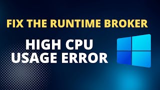 วิธีปิดการใช้งาน Runtime Broker เพื่อแก้ไขการใช้งาน CPU สูงใน Windows 1011 [upl. by Assereht81]