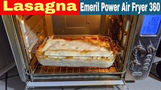 Lasagna Emeril Lagasse Power Air Fryer 360 XL Recipe Lasagne [upl. by Lucey]