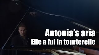 Antonias aria  Elle a fui la tourterelle PIANO ACCOMPANIMENT [upl. by Clarine]