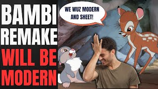 Bambi Gets WOKE Live Action REMAKE  Writer Says Disney Will RETELL Story For MODERN AUDIENCES [upl. by Jeddy]