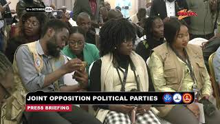 JOINT OPPOSITION POLITICAL PARTIES PRESS BRIEFING MALAWI [upl. by Robma]