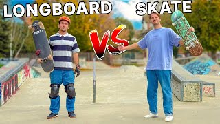 ON ECHANGE NOS SPORTS AVEC UN PRO  1 SKATE VS LONGBOARD [upl. by Della]